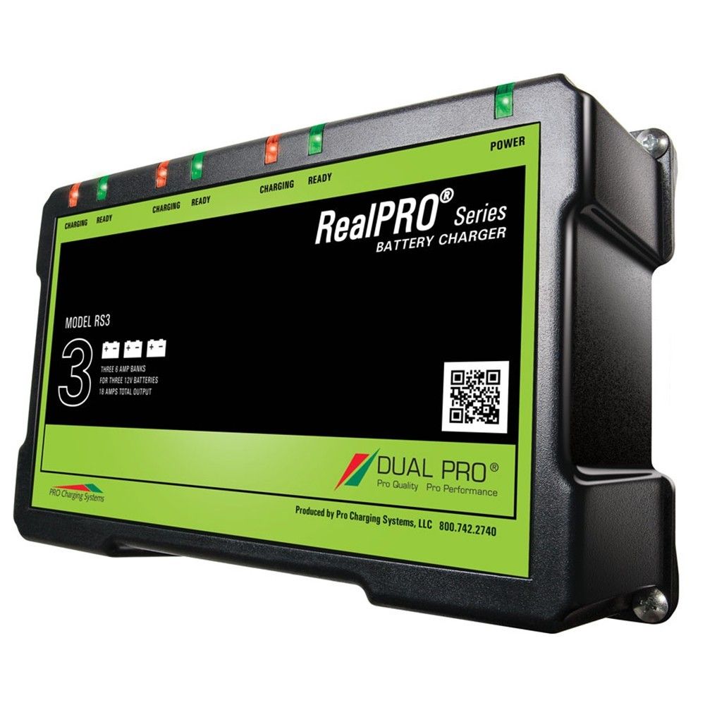 Dual Pro 3-Bank Battery Charger